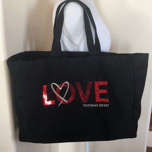Victoria Secret Heart Tote Bag